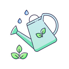 watering can icon, watering can vector illustration-simple illustration of watering can, perfect for watering can logos and icons