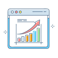 website traffic icon, website traffic vector illustration-simple illustration of website traffic, perfect for website traffic logos and icons