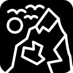 Camera Gallery Glyph Icon