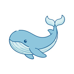 whale icon, whale vector illustration-simple illustration of whale, perfect for whale logos and icons