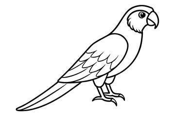 Fototapeta premium Graceful Macaw Silhouette