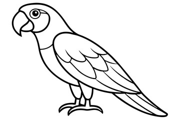 Fototapeta premium Graceful Macaw Silhouette