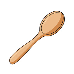 wooden spoon icon, wooden spoon vector illustration-simple illustration of wooden spoon, perfect for wooden spoon logos and icons
