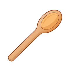 wooden spoon icon, wooden spoon vector illustration-simple illustration of wooden spoon, perfect for wooden spoon logos and icons