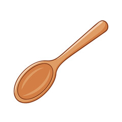 wooden spoon icon, wooden spoon vector illustration-simple illustration of wooden spoon, perfect for wooden spoon logos and icons