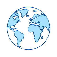 Obraz premium world map icon, world map vector illustration-simple illustration of world map, perfect for world map logos and icons