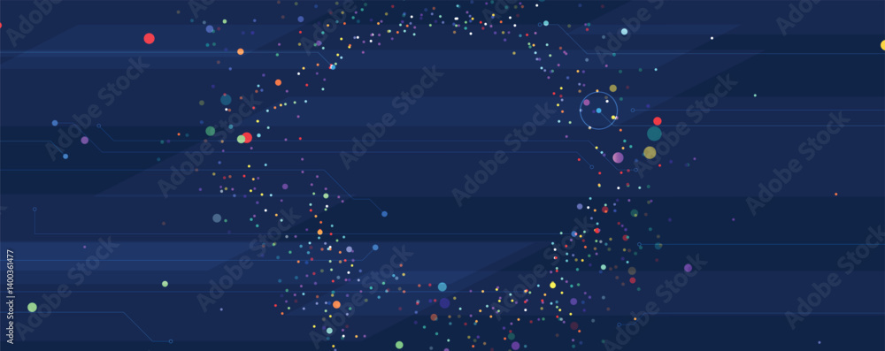Aufkleber Digital brain Artificial intelligence concept