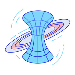 wormhole icon, wormhole vector illustration-simple illustration of wormhole, perfect for wormhole logos and icons