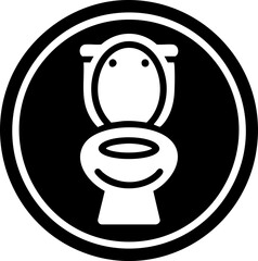 WC toilet icons. Human male or female signs.
