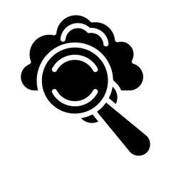 Vector Design Cloud Search Icon Style