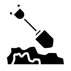 Vector Design Digging Icon Style