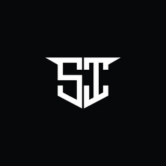 Obraz premium Modern Construction Logo with Symmetrical Design