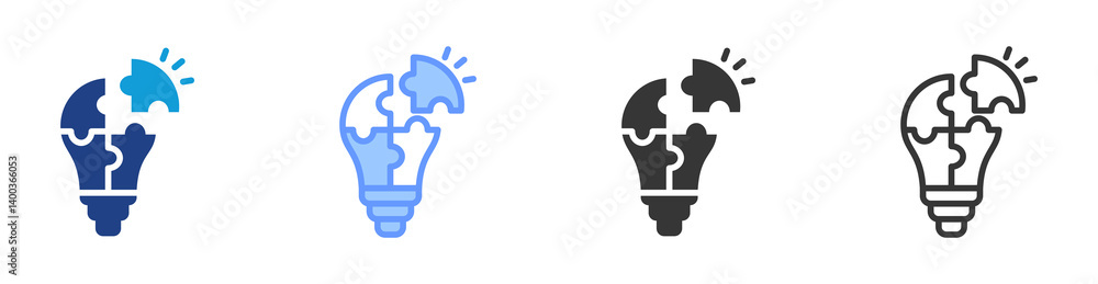 Aufkleber Problem Resolution icon set multiple style collection