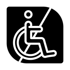 Vector Design Disabled Sign Icon Style