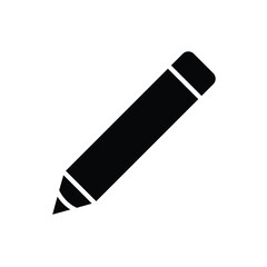 pencil, icon, flat, design, vector, illustrations, education, style, trendy, collections