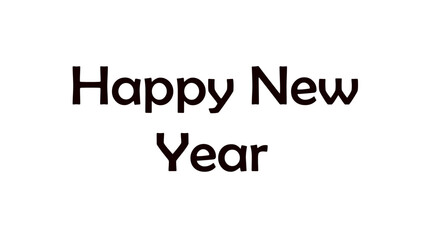 Happy new year text design for inspirational and motivational quotes, typography, modern and stylish motivational quotes typography slogan.