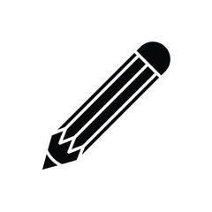pencil, icon, flat, design, vector, illustrations, education, style, trendy, collections