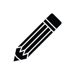 pencil, icon, flat, design, vector, illustrations, education, style, trendy, collections
