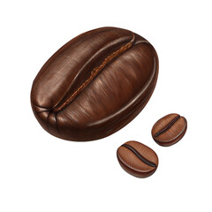 Obraz premium coffee beans isolated on white background