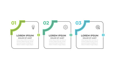 Business infographic template design. 3 options or steps timeline infographic design. Can be used for process diagram, presentations, workflow layout, flow chart, steps, banner.