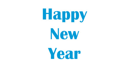 Fototapeta premium Happy new year text design for inspirational and motivational quotes, typography, modern and stylish motivational quotes typography slogan.