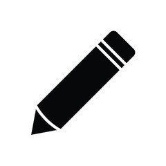 pencil, icon, flat, design, vector, illustrations, education, style, trendy, collections