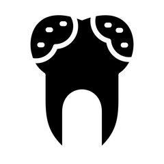 Tooth Decayed Icon Style