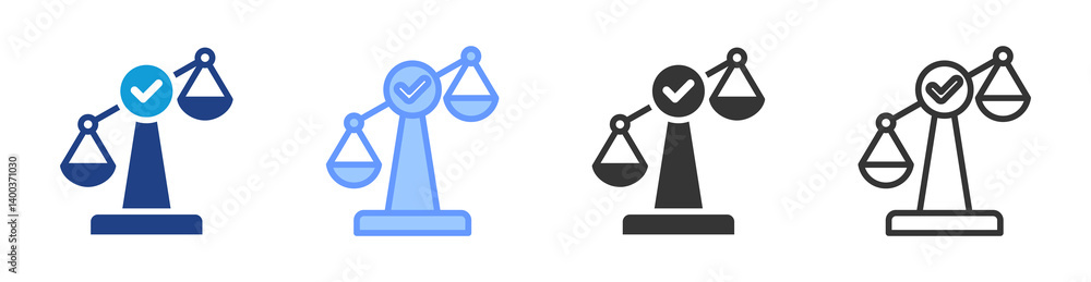 Poster Ethics icon set multiple style collection