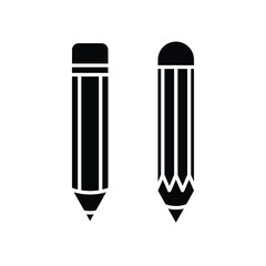 pencil, icon, flat, design, vector, illustrations, education, style, trendy, collections