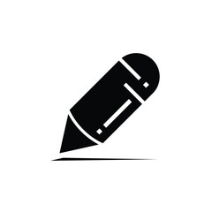 pencil, icon, flat, design, vector, illustrations, education, style, trendy, collections