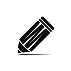 pencil, icon, flat, design, vector, illustrations, education, style, trendy, collections