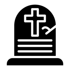 Obraz premium Grave Icon Style