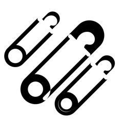 Safety Pin Icon Style