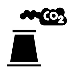 Carbon dioxide Icon Style