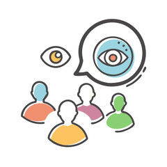 audience insights icon, audience insights vector illustration-simple illustration of audience insights, perfect for audience insights logos and icons