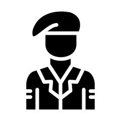 Army Soldier Icon Style