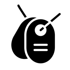 Army Dog Tag Icon Style