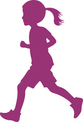 Creative design of child running sport