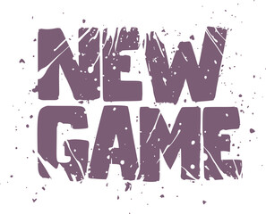 Design of original new game message