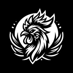 Naklejka premium rooster vector illustration