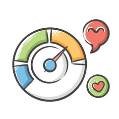 engagement metrics icon, engagement metrics vector illustration-simple illustration of engagement metrics, perfect for engagement metrics logos and icons