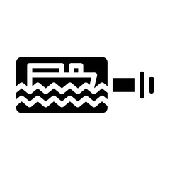 Ship Bottle Icon Style