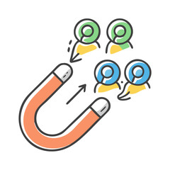 lead generation icon, lead generation vector illustration-simple illustration of lead generation, perfect for lead generation logos and icons