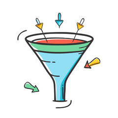 sales funnel icon, sales funnel vector illustration-simple illustration of sales funnel, perfect for sales funnel logos and icons