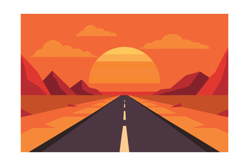 road in desert
