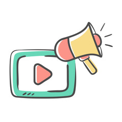 video marketing icon, video marketing vector illustration-simple illustration of video marketing, perfect for video marketing logos and icons