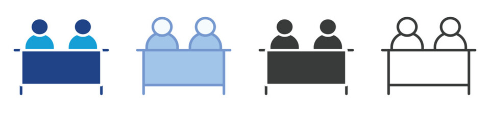 Desk Icons Collection – Multiple Vector Styles Icons