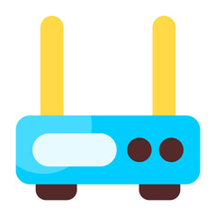 Obraz premium Modem Flat Flat Icon