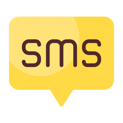 SMS Flat Flat Icon