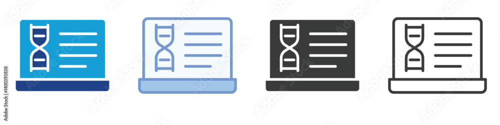 Poster dna icons collection – multiple vector styles icons